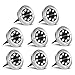 Solar Ground Lights - 8 LED Garden Lights Outdoor Waterproof Patio Lights for Lawn,Pathway,Yard,Driveway,Step and Walkway - 8 Pack White