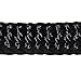 Knotty Girlz 22' Long Line with SS O Ring and Carabiner (Black)