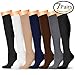 Compression Socks (7 Pairs), 15-20 mmhg is BEST Graduated Athletic & Medical for Men & Women, Running, Flight, Travel, Nurses, Pregnant - Boost Performance, Blood Circulation