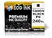 ECO INK © Compatible / Remanufactured for Canon PG-240XL PG 240 XL (1 Black) Ink Cartridges for PIXMA MG2120, MG2220, MG3120, MG3122, MG3220, MG4120, MG4220, MX372, MX392, MX432, MX439, MX452, MX512, MX522