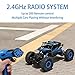Geburun Remote Control Car with Two Battery 4WD 2.4Ghz 1/18 Crawlers Off Road Vehicle Toy RC Car