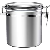 Stainless Steel Airtight Canister for Kitchen, ENLOY Large Flour Coffee Bean Tea Cereal Sugar Cookie Metal Food Storage Canis