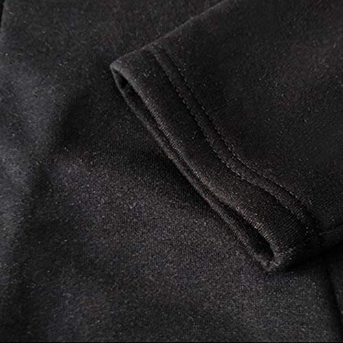 Clearance Forthery Men's Trench Coat with Hood Winter Warm Long Jacket Overcoat Cardigan(Black, US Size S = Tag M)