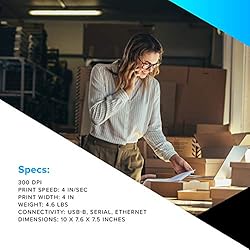 Zebra GX430t Thermal Transfer Desktop Printer Print