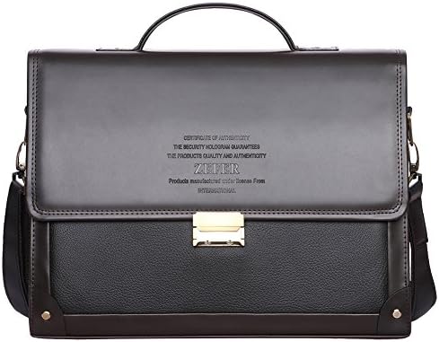 Men's Password Briefcase PU Leather Business Bag Shoulder Messenger Bag