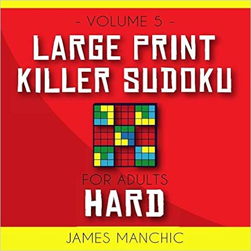 amazon large print killer sudoku 200 hard killer sudoku puzzles for adults 9x9 hard sudoku manchic james 9781796657135 books