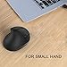 Wireless Vertical Mouse, Jelly Comb Wireless Mouse 2.4G High Precision Ergonomic Optical Mice with Adjustable Sensitivity 800 / 1200 /1600 DPI - Black