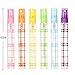 H&D Empty Refillable Multi-colors 6pcs Mini Glass Spray Atomizer Perfume Bottles, Essential Oil Spray Bottles Set
