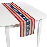 Fun Express Patriotic Burlap Table Runner