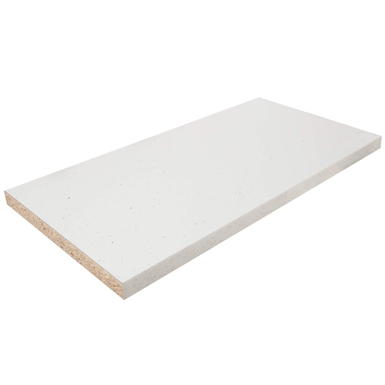 White Sparkle Gloss Effect Laminate Kitchen Worktops Andromeda