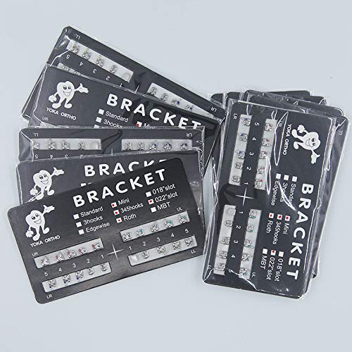 10 Sets/Pack 200 pcs of Brackets MIM Roth Mini 0.022 With Hook 345