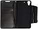 MyBat Wallet Case for HTC Desire 626/626S - Retail Packaging - Black