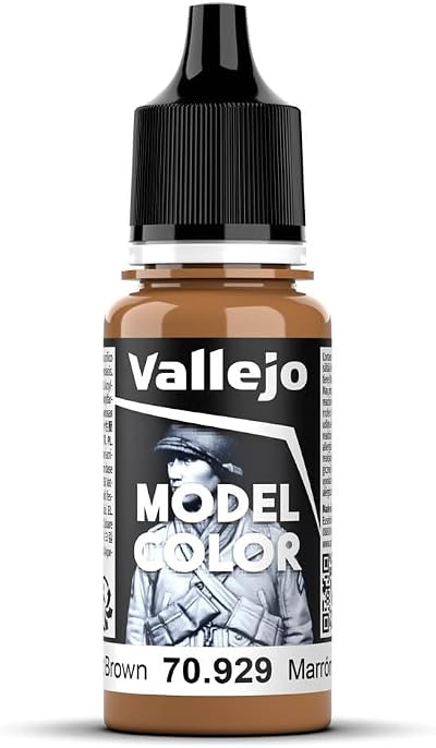 Vallejo Model Color Light Brown 17 ml Acrylic Paint Eyedropper Bottle