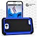 LG L70 Case, LG Optimus Exceed 2 Case, MagicMobile® [Dual Armor Series] Hybrid Impact Resistant LG L70 Shockproof Tough Case Hard Plastic + Silicone Protective Cover for LG Optimus Realm [Black/Blue]
