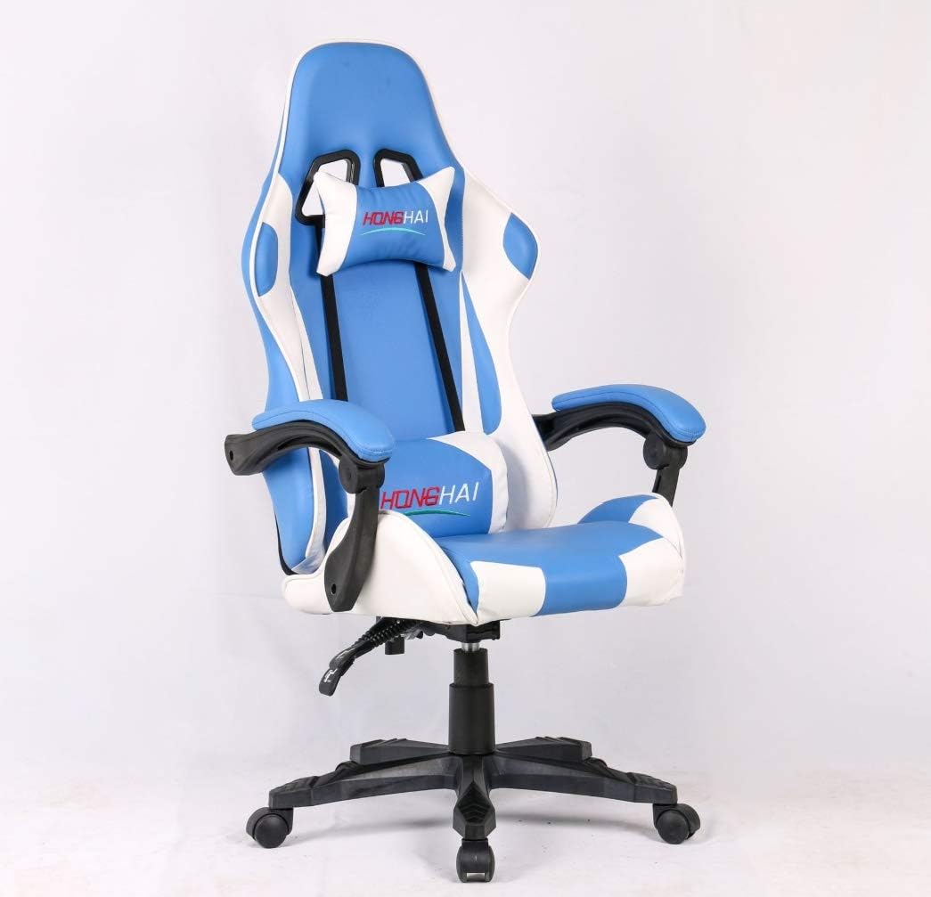 Silla para Videojuegos de Piel sintética Silla de Escritorio para