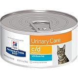 Hills Prescription Diet c/d Urinary Care with Ocean Fish Canned Cat Food 24/5.5 oz