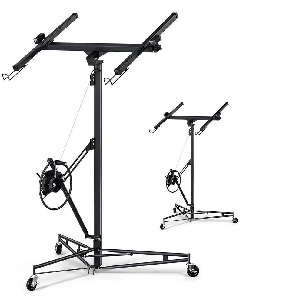 Photo 1 of *UNTESTED*
GarveeTech Drywall Lift 16 ft,Drywall Rolling Lifter Panel,150 LBS Heavy Duty Sheetrock Lift, Drywall Lift Panel Hoist Jack with 360° Adjustable Telescopic Arm & 3 Lockable Wheels