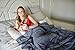 Weighted Blanket by Heavy Sleeper - For Child and Adults 15 lbs 60” x 80” | Full Size Bed | Premium Glass Beads | Cotton