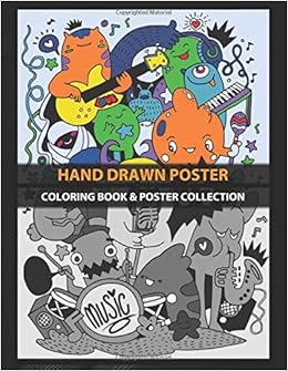Coloring Book Poster Collection Hand Drawn Poster Abstract