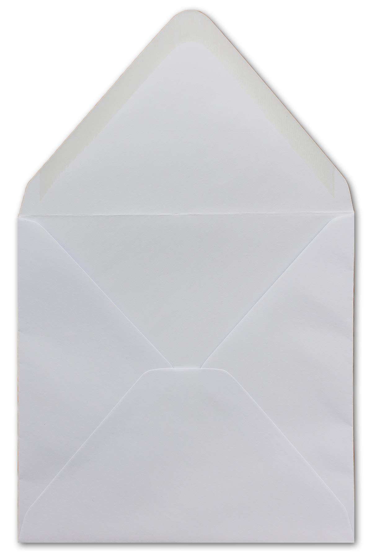 Glüxx-Agent Square Envelope, 50 Pieces, 14 x 14 cm, 90 g/m², Gummed, White, for Christmas Cards & Invitations