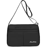 LassZone Nylon Shoulder Bag for Women Trendy Large Capacity Handbag Multi-Pocket Crossbody Bag Fashion Handle Satchel