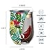 Drinco - Stainless Steel Wine Tumbler | Double Walled Triple Vacuum Insulated Stemless Wine Glass with Splash Proof Lid For Hot & Cold Drinks | California | 12oz | (Single, Tropical Hues)