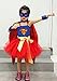 AQTOPS Super Hero Costume Little Girls