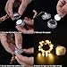 leorx 6 Pack Waterproof Fairy String Light with 20 Micro LED 2M Candle Copper Wire Light,Warm White