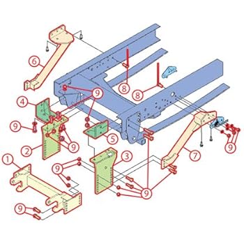 Amazon.com: Boss LTA04767B Snow Plow Mount Undercarriage ... boss rt3 wiring harness 