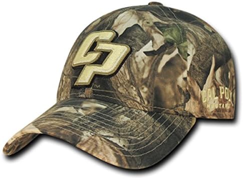 W Republic Apparel Relaxed Hybricam Cap,Cal Poly,Grey Bark camouflage,One Size