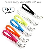 Snato 4 PACK 8 Inch Short Apple Lightning Cable with Keychain ! iPhone Cable 8Pin Lightning to USB Data Sync Fast Charging Cord Support Quick Charge 3.0 for iPhone 5/6/7/8/x iPad iPod
