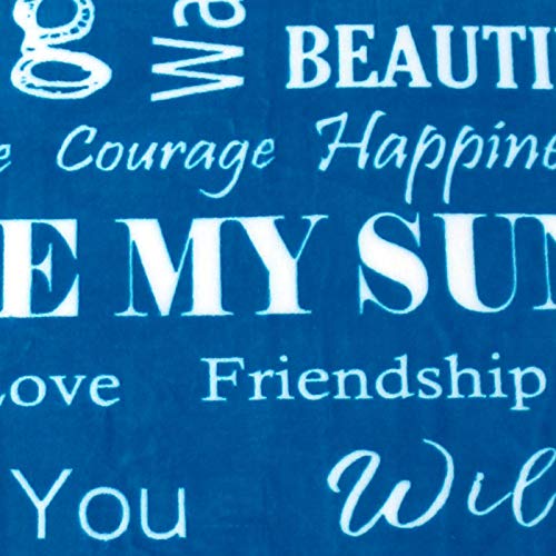 Huggaroo Best Friend Sherpa Throw Blanket, 60 x 50 inch (Teal) Pricepulse