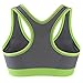 BaBana Women's Zip Front Anti Sports Yoga Bra, shock Wireless Yoga Running Sports Bra (X-Large)