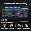 T3-Upgrade-Wireless-Keyboard-Mouse-Combo-Rainbow-Backlit-24G-Rechargeable-Mechanical-Feel-Gaming-Keyboard-2400DPI-6-Buttons-Optical-Rainbow-LED-Gaming-Mouse-Free-Gaming-Mouse-Pads-Black T3 Upgrade Wireless Keyboard Mouse Combo, Rainbow Backlit 2.4G Rechargeable Mechanical Feel Gaming Keyboard + 2400DPI 6…
