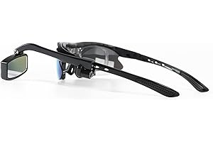 NELboNs Bike Goggles Rearview Mirror 360 Degree Adjustable Lightweight Wide Angle Rotatable Glasses Bike Mirror 1 Piece(Not Included Glasses,Self-Provided Glue)