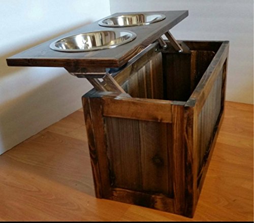 Raised Dog Feeder With Storage Buy Online In Qatar