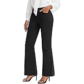 Stelle Women's 30" Bootcut Dress Pants Business Casual with Pockets Stretchy High Waisted Office Pull On Slacks for Work