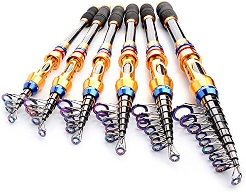 Portable Pocket Fishing Rods Graphite Carbon Fiber Spinning Telescopic Fishing Poles Saltwater Boat Sea Rod (3.6)