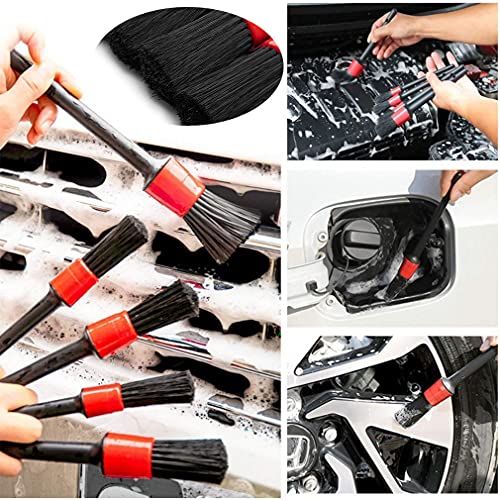 10PCS DUALSHINE Car Auto Detailing Brush Set, Auto Detailing Brushes