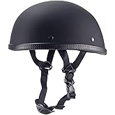 QICHAO Retro Style Motorcycle Half Helmet - Classic Design Half Motorcycle Helmet, DOT Certified