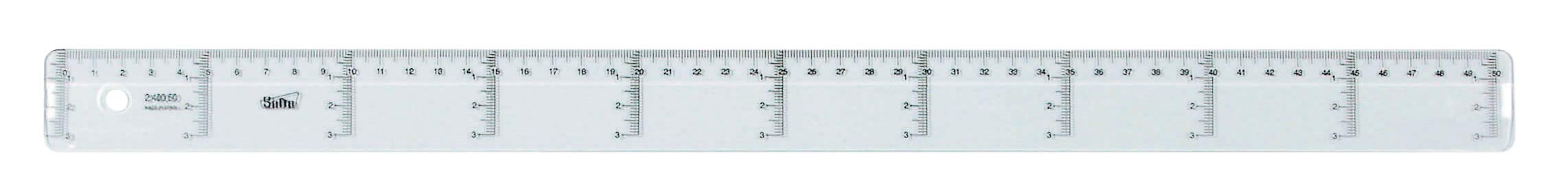 safta Glass Ruler 50 cm (400950)