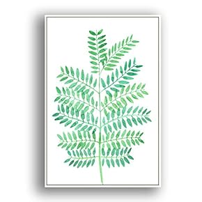 Framed Canvas Wall Art for Living Room, Bedroom Leaves Canvas Prints for Modern Home Decoration Ready to Hang - 16"x24" inches