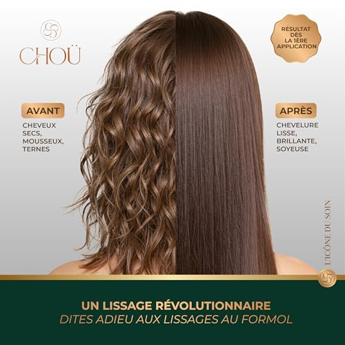 Premium Brazilian Keratin Smoothing - Professional Kit 250 ml Formol-Free - 3 to 4 Applications - Suitable for Pregnant Women and Children - Made in France