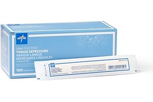 Medline MDS202073 Sterile Tongue Depressor, 5.5-Inch (Pack of 1000)