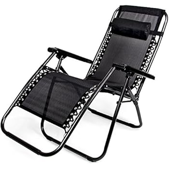 Amazon.com: Zero Gravity Outdoor Folding Lounge Chair with ...