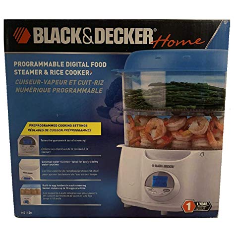 Black & Decker 5 Cup Rice Cooker/Steamer w/ LCD Screen HS1150