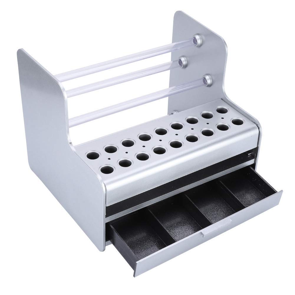 ASHATA Phone Repair Tool Holder Storage Box DIY Tools Box with Small Holes (for Screwdriver, Welding Oil, Knife) & Drawer (for Small Objects) for Mobile Phone Tablet Repairing