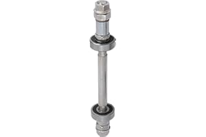 Solid Metal Bike Wheel Hub Axle, Front Rear Shaft Lever Repair Tool Kit, Suitable for Road, Mountain, BMX Bikes