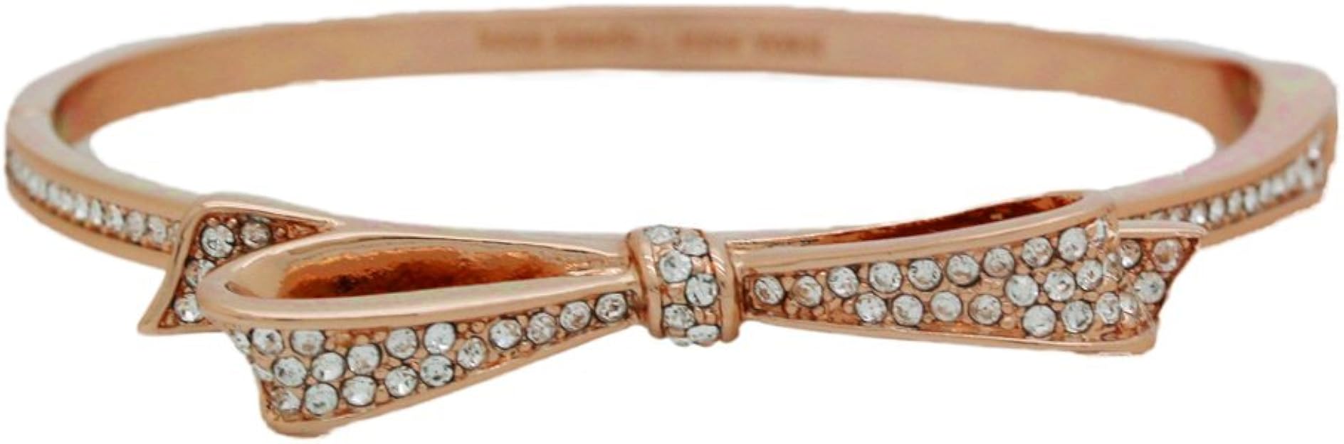Kate Spade New York Love Notes Armreif Scharnier Armband, Clear/Rose Gold, Einheitsgröße Amazon
