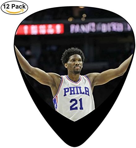 DaMuiu 12 Pack Embiid Guitar Picks Music Set Keyboard Plectrum Bass